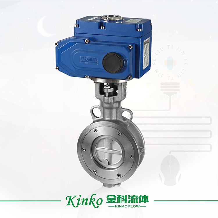 Electric hard-sealed butterfly valve