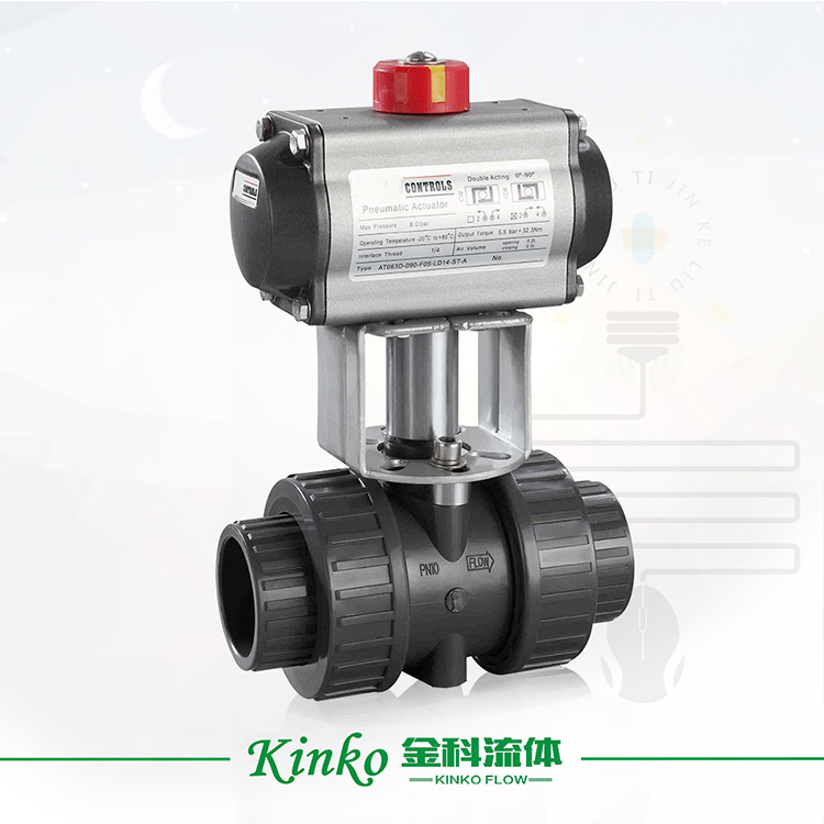 Pneumatic PVC ball valve