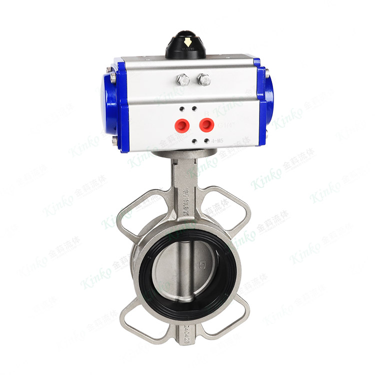 All-stainless-steel pneumatic butterfly valve
